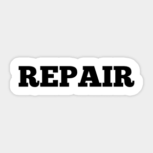 Repair Sticker